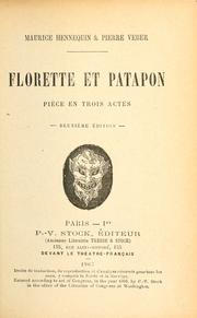 Cover of: Florette & Patapon by Maurice Hennequin