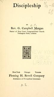Cover of: Discipleship by Morgan, G. Campbell