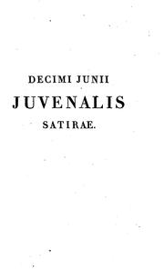 Cover of: Satirae by Juvenal
