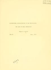 Cover of: Occupational socialization in the professions: the case of role innovation