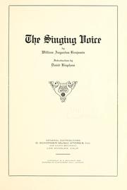 Cover of: The singing voice | William Augustus Benjamin