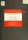Cover of: Efforts toward an associative learning instructional system