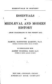 Essentials in medieval and modern history by Samuel Bannister Harding