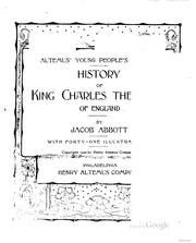 Cover of: History of King Charles the First of England