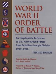 Cover of: World War II order of battle, U.S. Army by Shelby L. Stanton