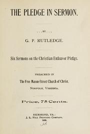 The pledge in sermon by George Perry Rutledge