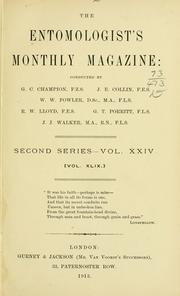 The Entomologist's monthly magazine