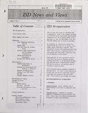 Cover of: ISD news and views