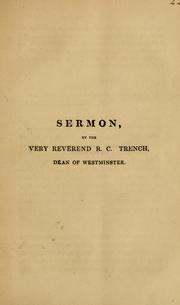 Cover of: Sermon