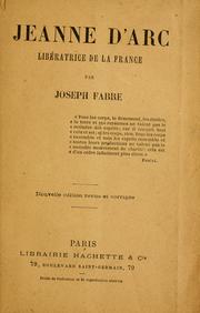 Cover of: Jeanne d'Arc: libératrice de la France.