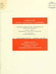 Cover of: Nontrading, market-making, and estimates of stock price volatiity by Terry A. Marsh