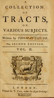 Cover of: A collection of tracts, on various subjects.