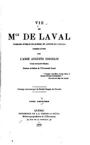 Cover of: Vie de Mgr de Laval by Auguste Gosselin, Auguste Gosselin