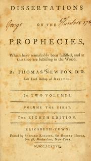 Dissertations on the prophecies by Newton, Thomas