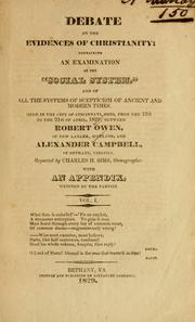 Debate on the evidences of Christianity by Robert Owen