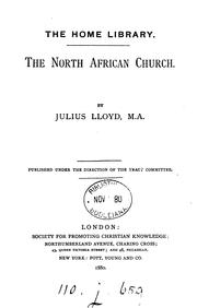 Cover of: North African church