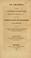 Cover of: An oration delivered at the request of Phoenix Lodge, Chester County, (Penn.) December 27, 1827