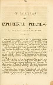 Cover of: Of particular and experimental preaching.