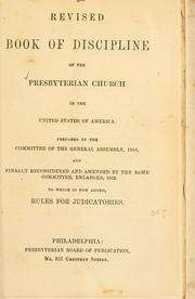 Cover of: The revised book of discipline of the Presbyterian Church in the United States of America