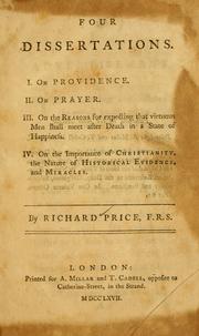 Four dissertations by Price, Richard