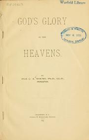 Cover of: God's glory in the heavens.
