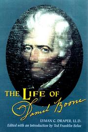 Cover of: The life of Daniel Boone