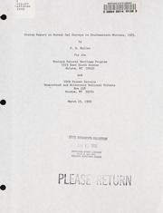 Status report on boreal owl surveys in southwestern Montana, 1989 by Patrick D. Mullen