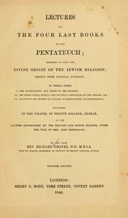 Lectures on the four last books of the Pentateuch by Graves, Richard