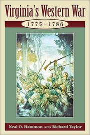 Cover of: Virginia's western war: 1775-1786