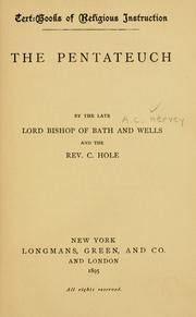 Cover of: The Pentateuch by Arthur Charles Hervey
