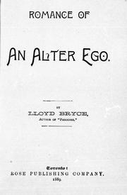 Cover of: Romance of an alter ego