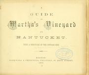 Cover of: A guide to Martha's Vineyard and Nantucket. by Richard Luce Pease