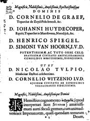 Cover of: Ioannis Wieri ... Opera omnia: quorum contenta versa pagina exhibet ... Accedunt indices rerum & verborum copiosissimi.