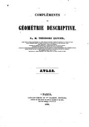 Cover of: Compléments de géométrie descriptive by Théodore Olivier