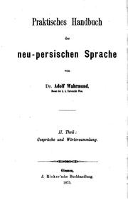 Cover of: Praktisches Handbuch der neu-persischen Sprache