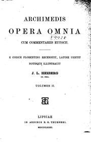 Archimedis Opera omnia by Archimedes