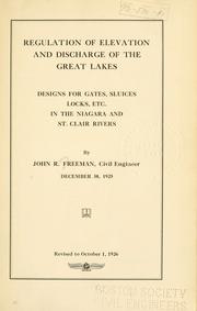 Regulation of elevation and discharge of the Great Lakes