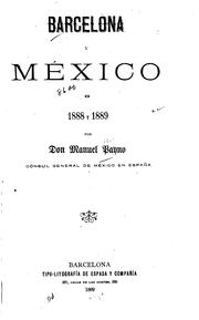 Cover of: Barcelona y Mexico en 1888 y 1889