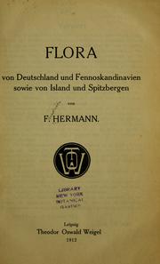 Cover of: Flora von Deutschland und Fennoskandinavien sowie von Island und Spitzbergen