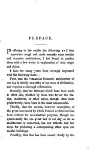 Cover of: Remarks on secular & domestic architecture, present& future
