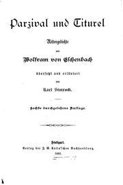 Cover of: Parzival und Titurel by Wolfram von Eschenbach