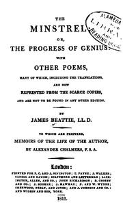 Cover of: The minstrel: or, The progress of genius: with other poems,many of which, including the translations, are now reprinted from the scarce copies, and are not to be found in any other edition