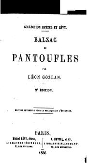 Cover of: Balzac en pantoufles by Léon Gozlan