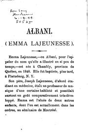 Albani (Emma Lajeunesse) by Napoléon Legendre