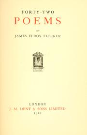 Cover of: Forty-two poems by James Elroy Flecker