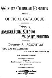Cover of: Official catalogue ... by World's Columbian Exposition (1893 Chicago, Ill.)