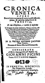 Cronica veneta by Pietro Antonio Pacifico