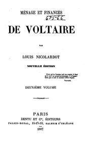 Cover of: Ménage et finances de Voltaire by Louis Nicolardot