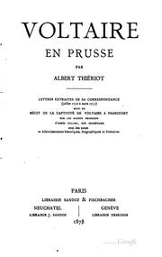 Cover of: Voltaire en Prusse
