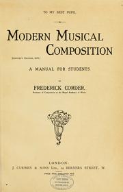 Cover of: Modern musical composition by Frederick Corder